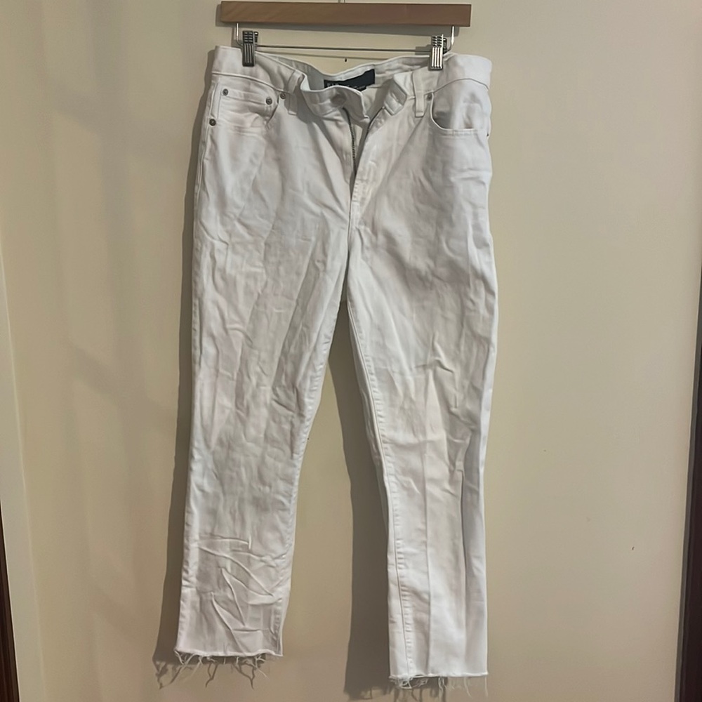 GAP White Universal Slim Boyfriend Jeans